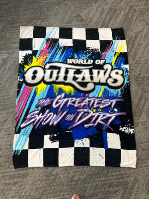 World of Outlaws Plush Blanket