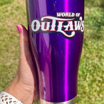 World of Outlaws Shimmer Purple Tumbler