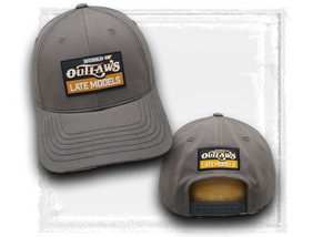 Late Models Grey Rubber Patch Hat