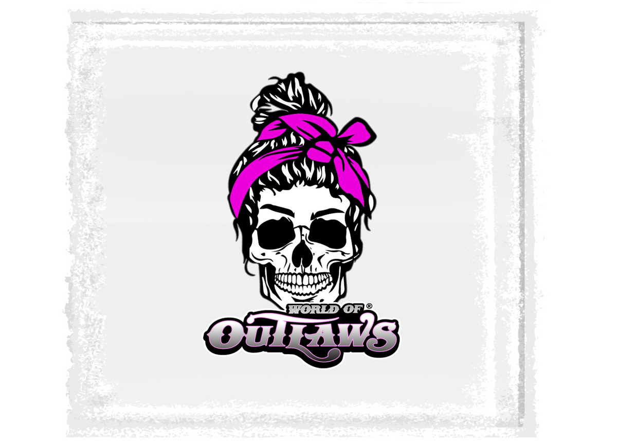 Messy Skull Decal – World of Outlaws Store