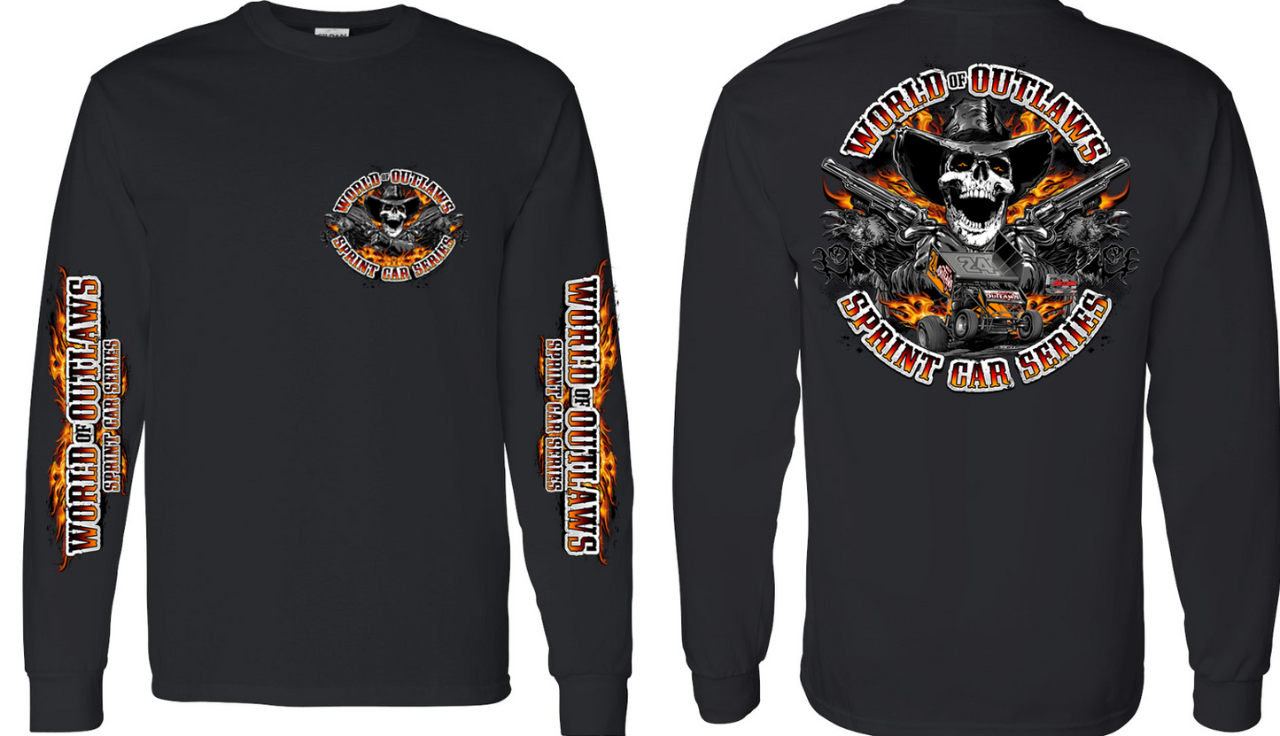 SC Crow Cowboy Long Sleeve Tee Black