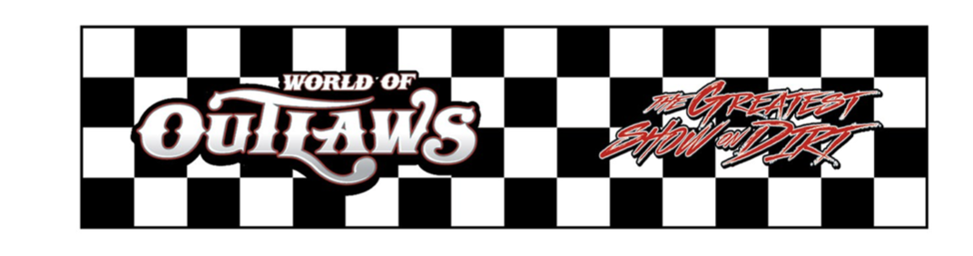 World of Outlaws Black Checker Dog Leash