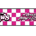 World of Outlaws Pink Checker Dog Collar