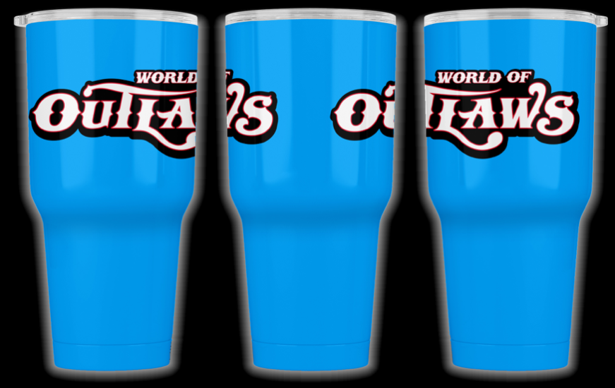 World of Outlaws Blue Tumbler