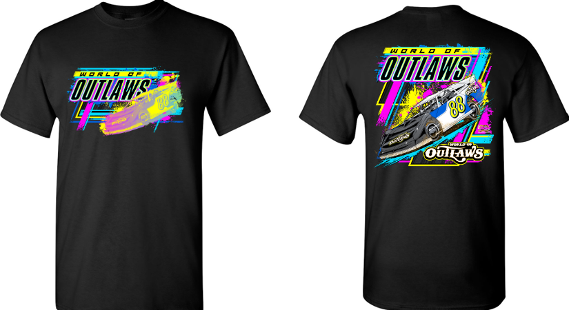 Late Models 90's Neon Tee Black