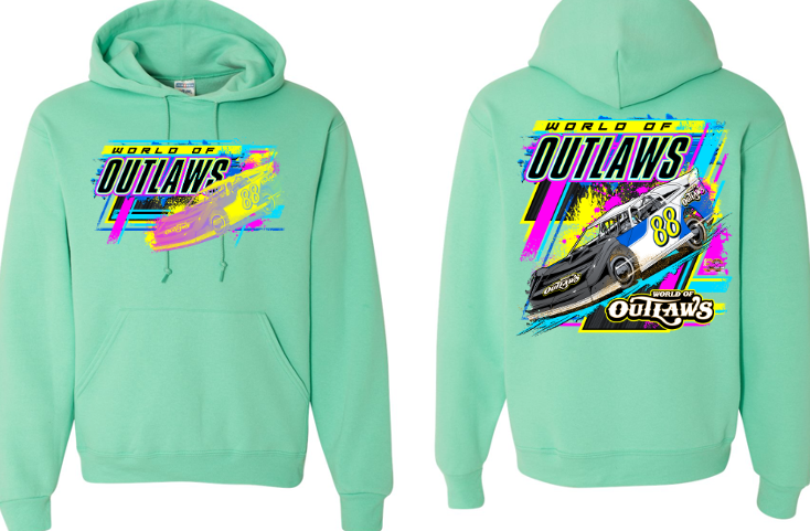 Late Models 90's Neon Hood Cool Mint