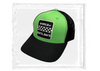 Neon Green Checkered Hat