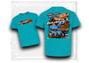2024 Posse vs Outlaws Youth Tee Tropical Blue