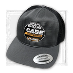 LM CASE Grey and Black Mesh Snapback Hat