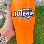 World of Outlaws Neon Orange Tumbler