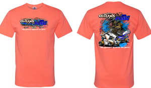 22 Posse vs Outlaws Tee Coral