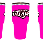 World of Outlaws Neon Pink Tumbler
